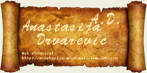 Anastasija Drvarević vizit kartica